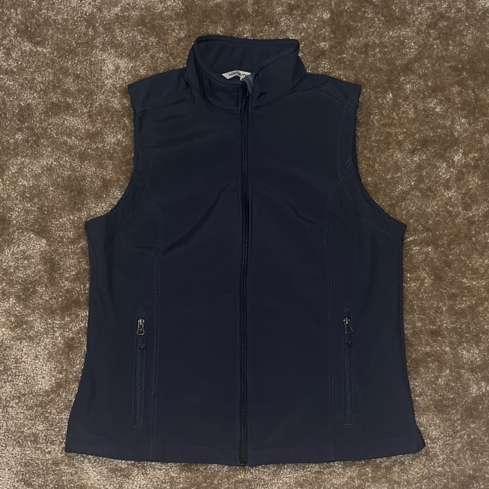 Port Authority Women's Soft Shell Vest in Battleship Grey, size L